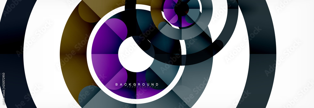 Linear design circle background Linear design circle background