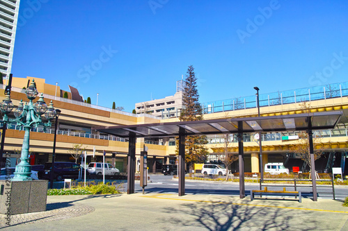 千葉県市川駅南口の風景