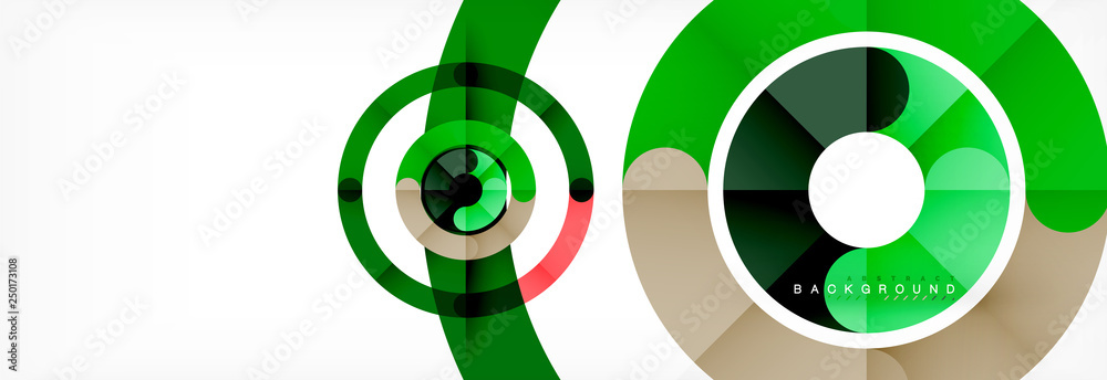 Round linear circle shapes background Round linear circle shapes background