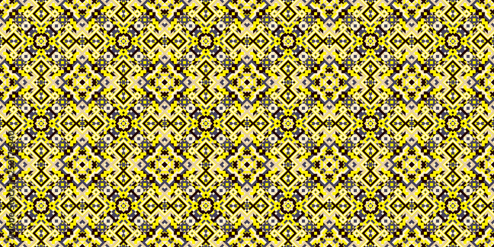 Geometric Ethnic Style Vector Seamless Pattern Geometric Ethnic Style Vector Seamless Pattern