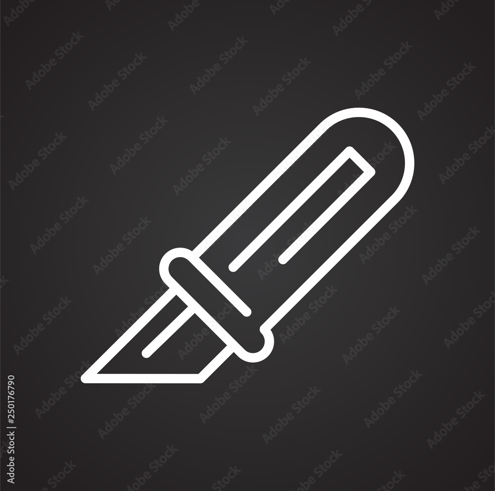 Cut line icon on black background for graphic and web design, Modern simple vector sign. Internet concept. Trendy symbol for website design web button or mobile app Cut line icon on black background for graphic and web design, Modern simple vector sign. Internet concept. Trendy symbol for website design web button or mobile app