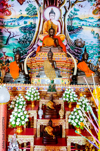 Photography buddha in temple, digital photo picture as a background