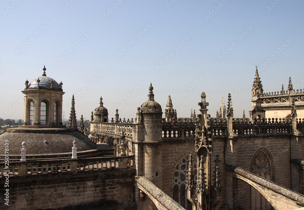 Fragment of the Cathedral in Seville