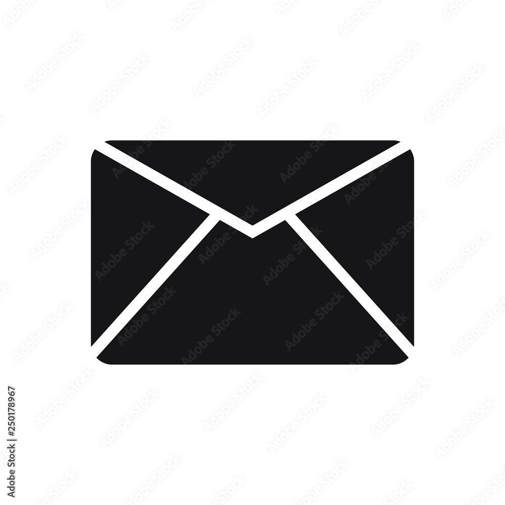 Mail envelope icon, vector illustration Mail envelope icon, vector illustration