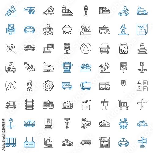 traffic icons set