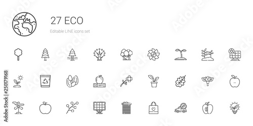 eco icons set