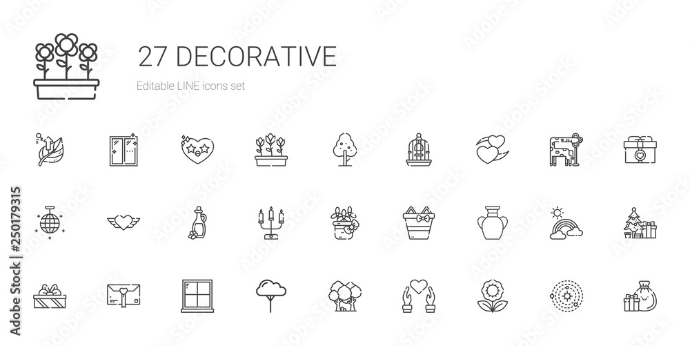 decorative icons set