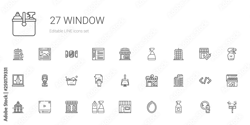 window icons set window icons set