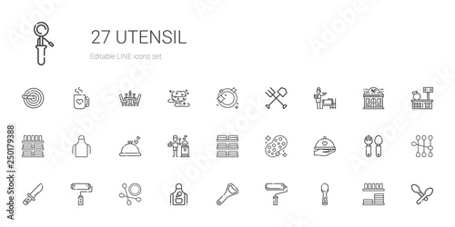 utensil icons set