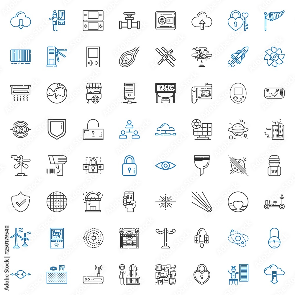 Fototapeta premium system icons set