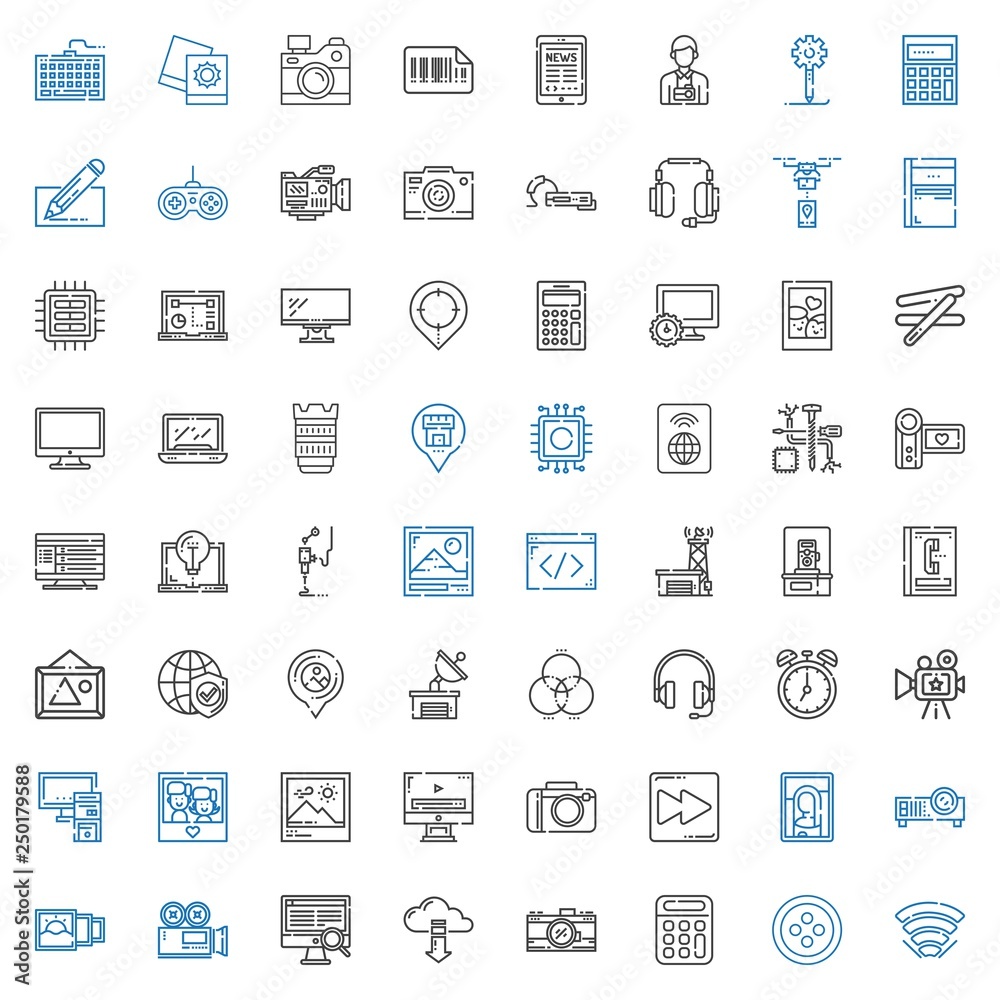 digital icons set digital icons set
