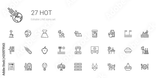 hot icons set