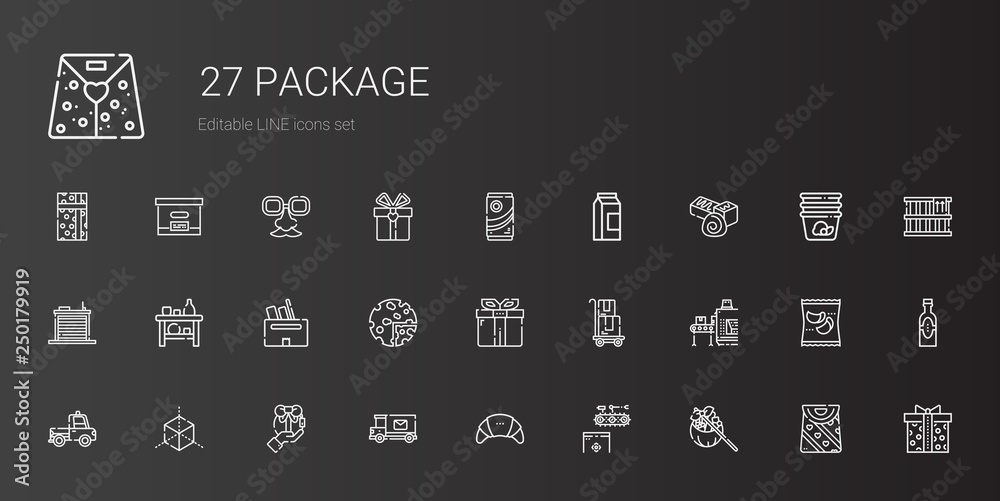package icons set package icons set