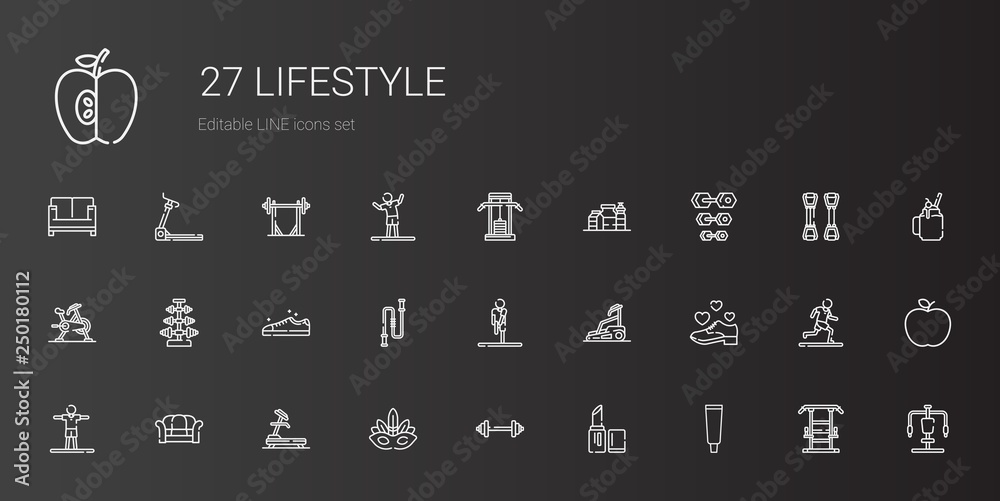lifestyle icons set lifestyle icons set