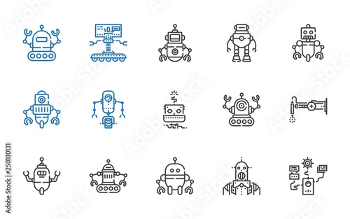 chatbot icons set