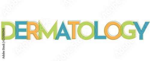 Dermatology word concept