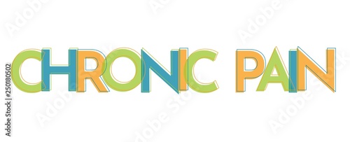 Chronic pain word concept