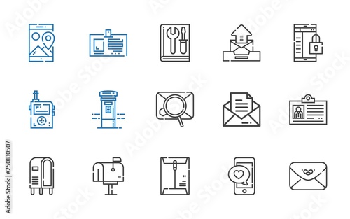 contact icons set