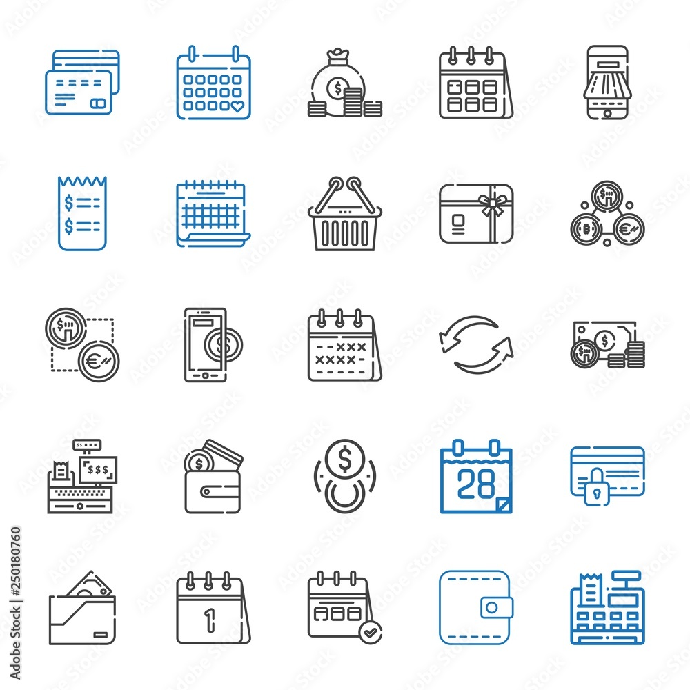 pay icons set pay icons set
