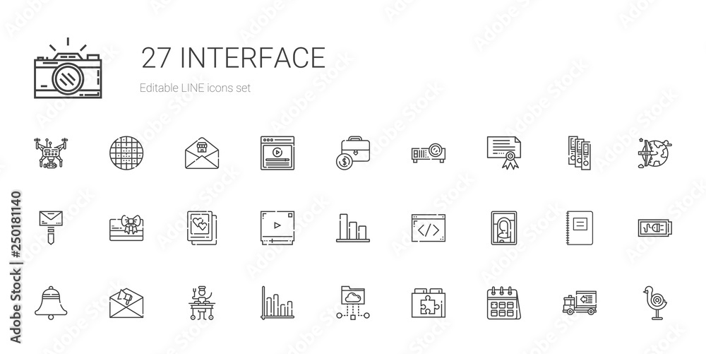 interface icons set interface icons set