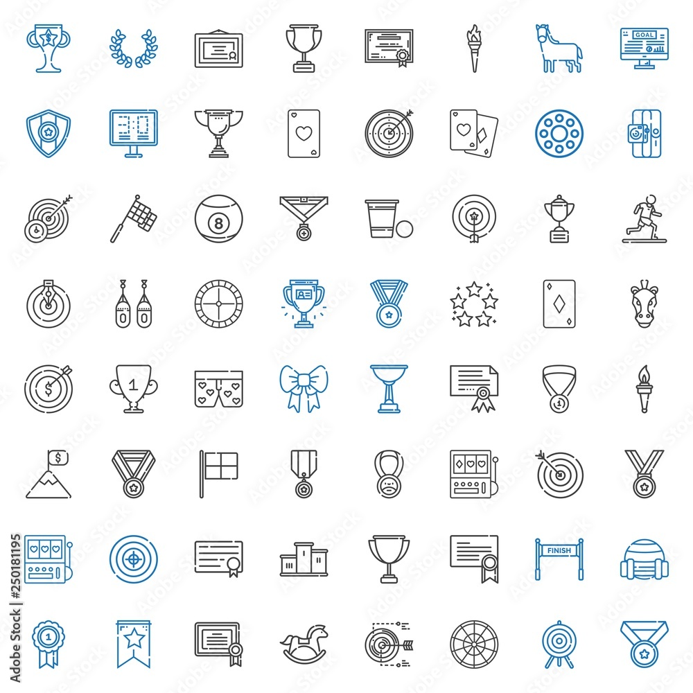 winner icons set winner icons set
