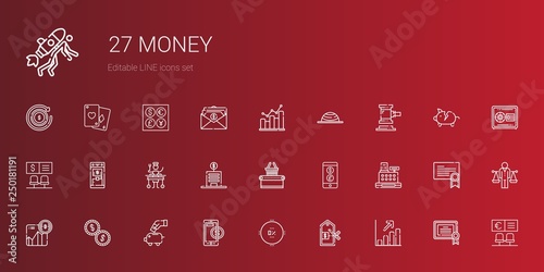 money icons set