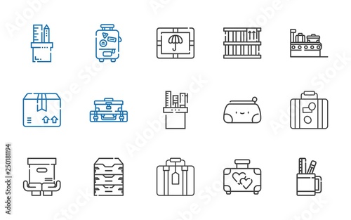 case icons set