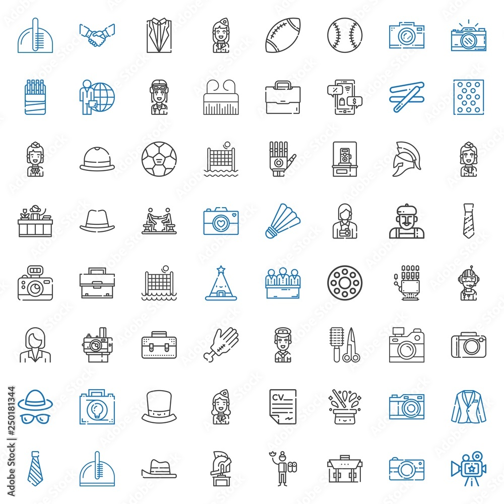 Fototapeta premium professional icons set