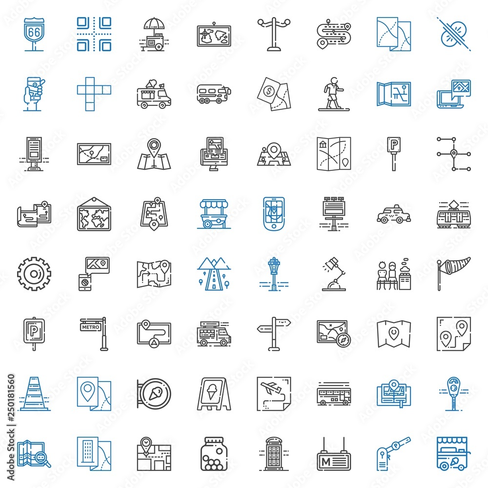 street icons set street icons set