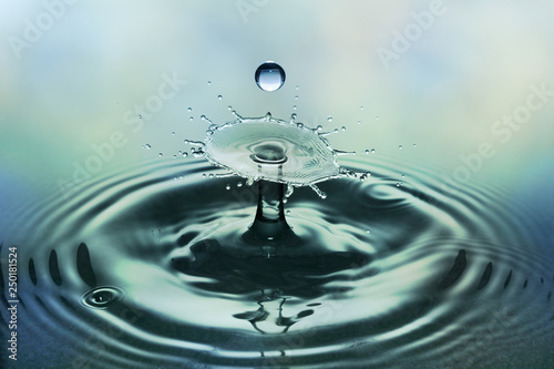 Collision effect of two falling water drops - splash