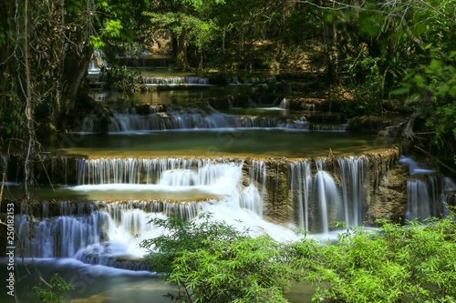 Huai Mae Khamin Waterfall  Khuean Srinagarindra National Park  Kanchanaburi Thailand