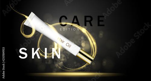 Beauty salon, cosmetic branding. Makeup, makeover, cosmetic, fashion design. Typographic trend design vector illustration