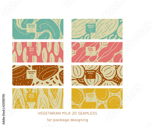 Nuts&seeds Vegan Milk vector