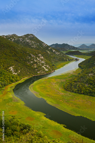 Rijeka Crnojevica River near Skadar Lake - Montenegro