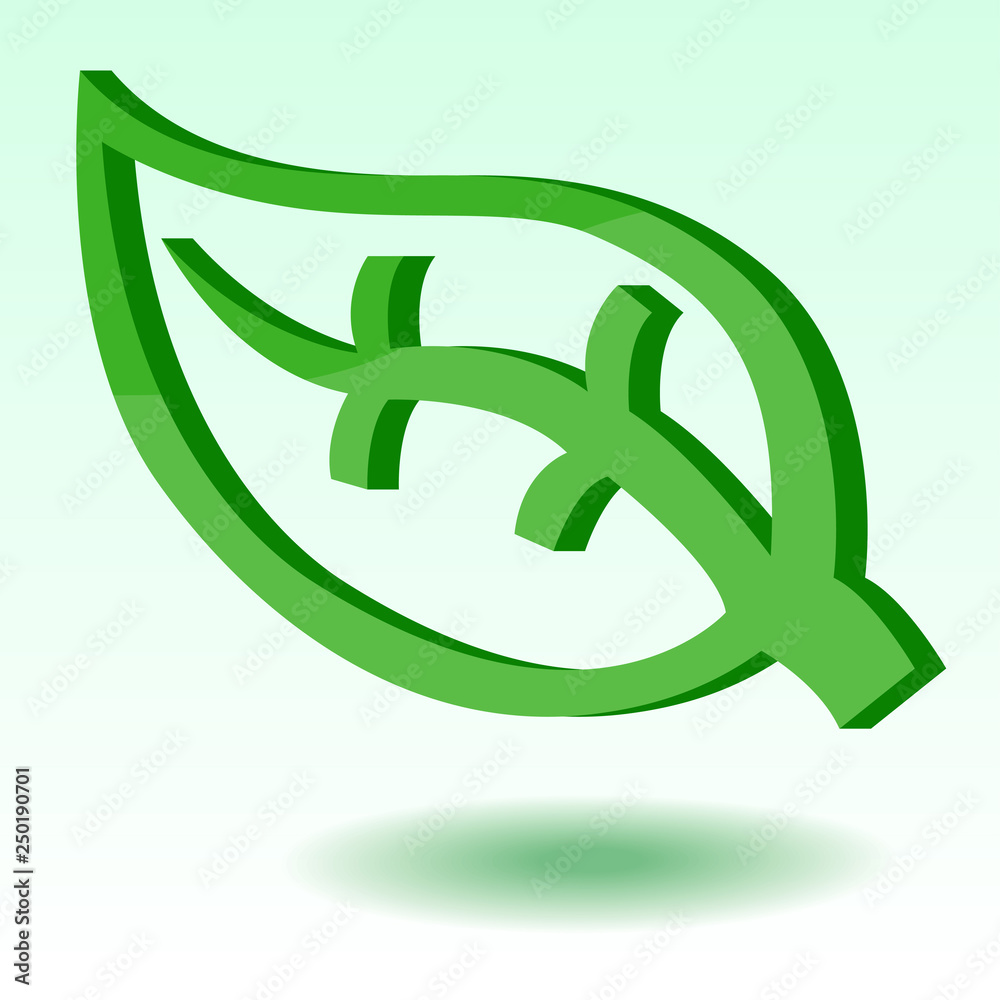 Obraz premium leaf element symbol