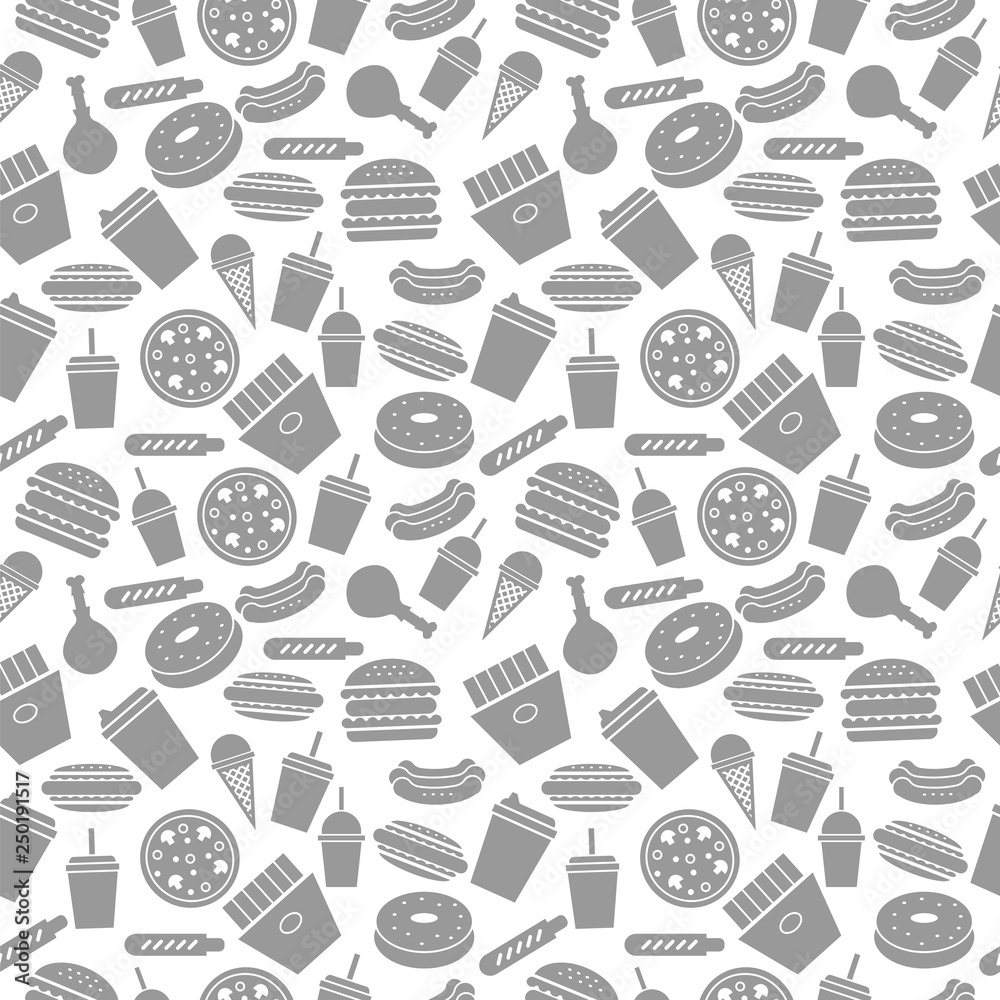 fast food seamless pattern. vector illustration fast food seamless pattern. vector illustration