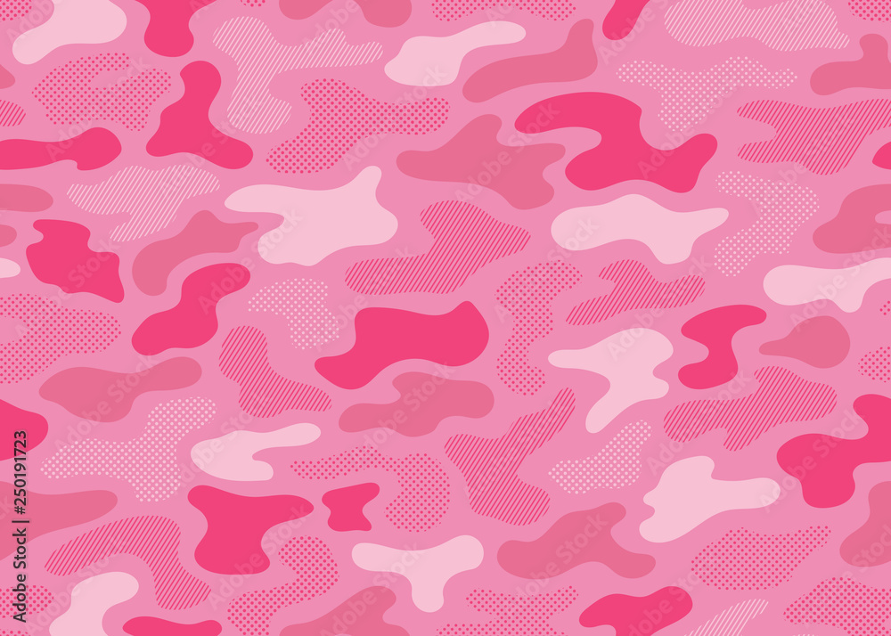 pink modern camouflage seamless pattern. vector background illustration for fashion, surface design pink modern camouflage seamless pattern. vector background illustration for fashion, surface design