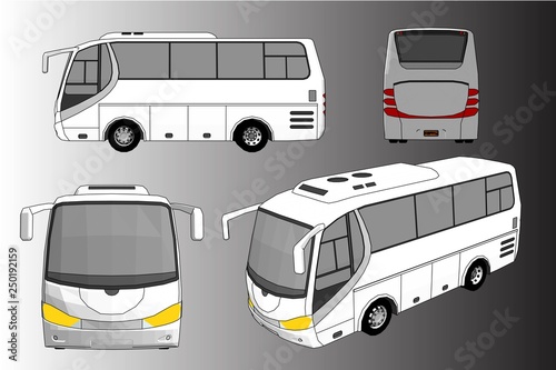 vector illustration of a bus