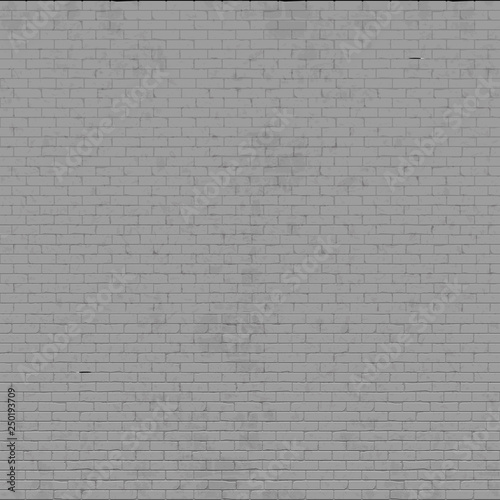 Background fragment gray brick wall realistic vector.