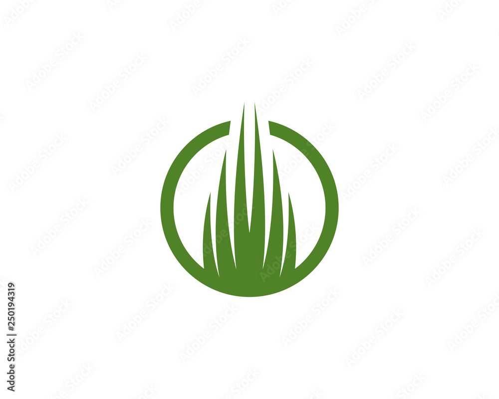Grass logo template vector icon illustration design Grass logo template vector icon illustration design