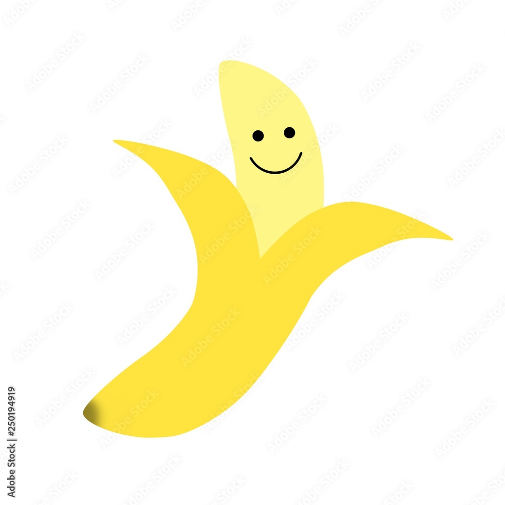 バナナのキャラクター Stock イラスト Adobe Stock