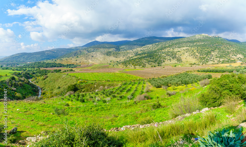 Landscape with Saar stream and the Nimrod fortress