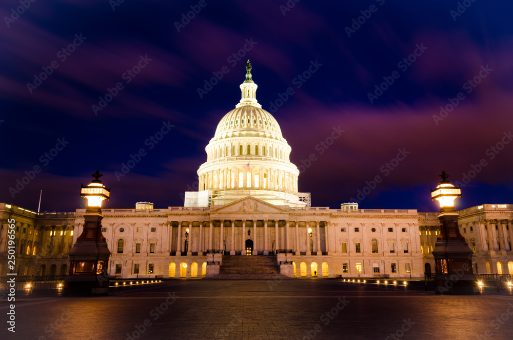 Capitol Hill building house of representative and senate government in Washington DC