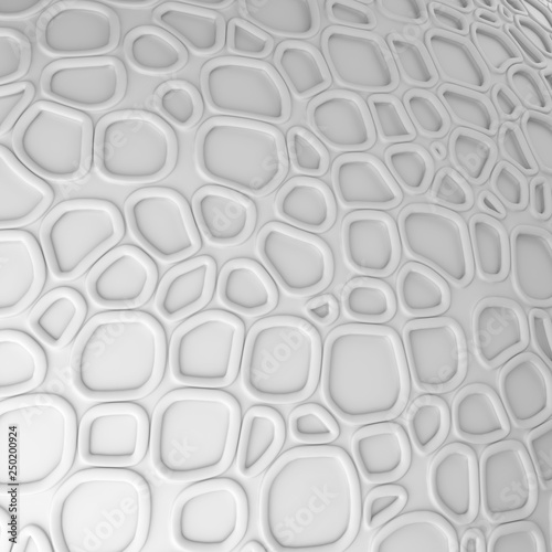 White abstract cells net backdrop