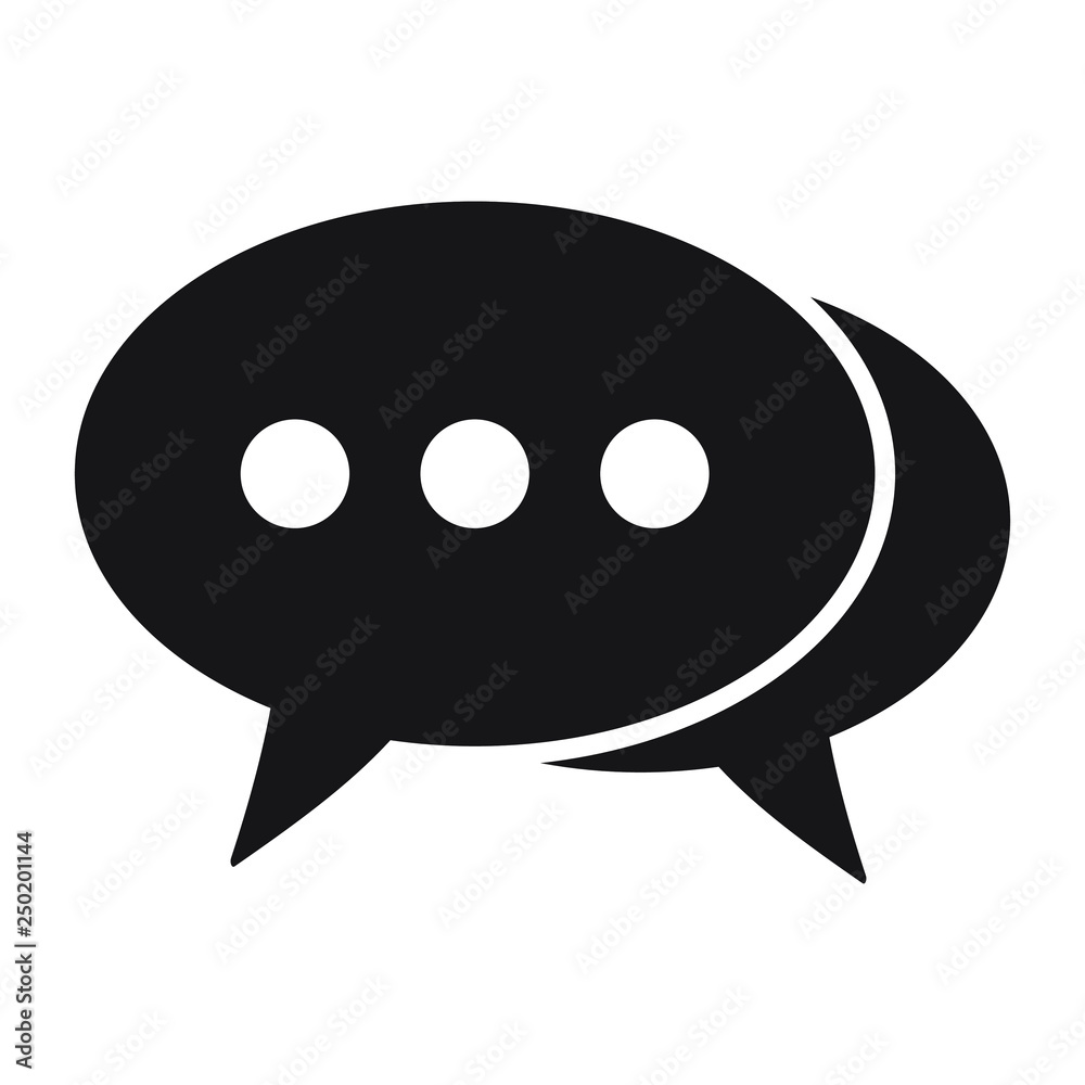 Speech bubble vector icon Speech bubble vector icon
