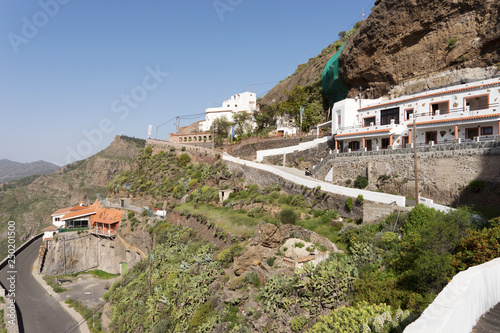 Artenara. Highest mountain village in Gran Canaria. Spain photo