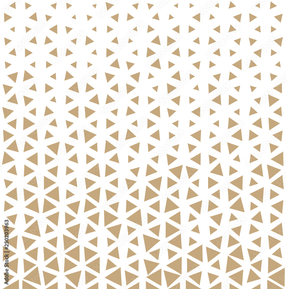triangle halftone pattern, seamless geometric gradient border