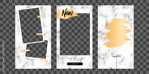 Editable Stories template. Streaming. Mockup for photo isolated on transparent background