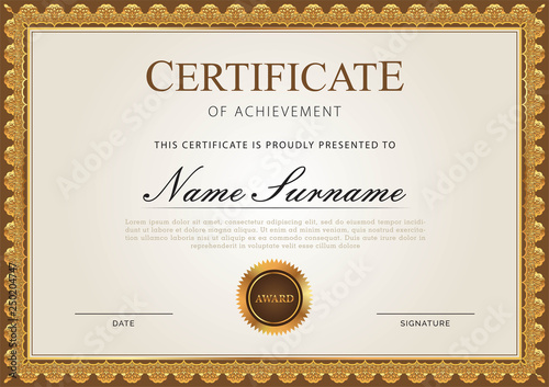 Certificate template
