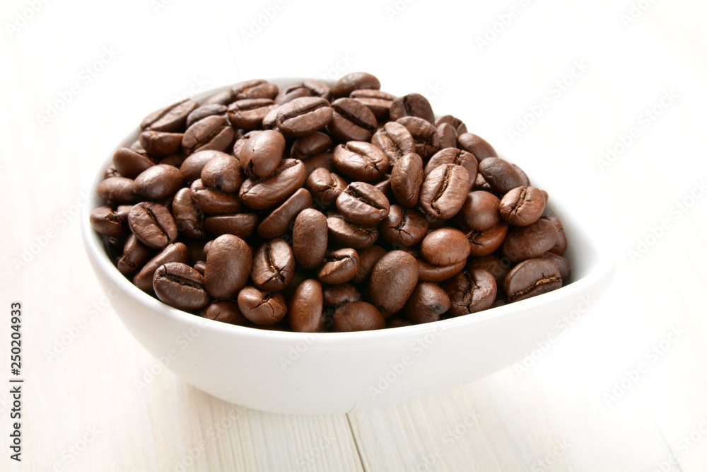 Naklejka premium ziarna kawy